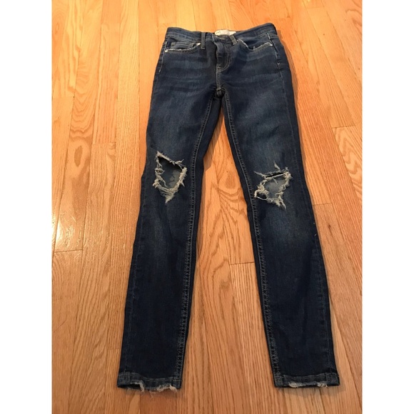 Free People Denim - Free people ripped jeans